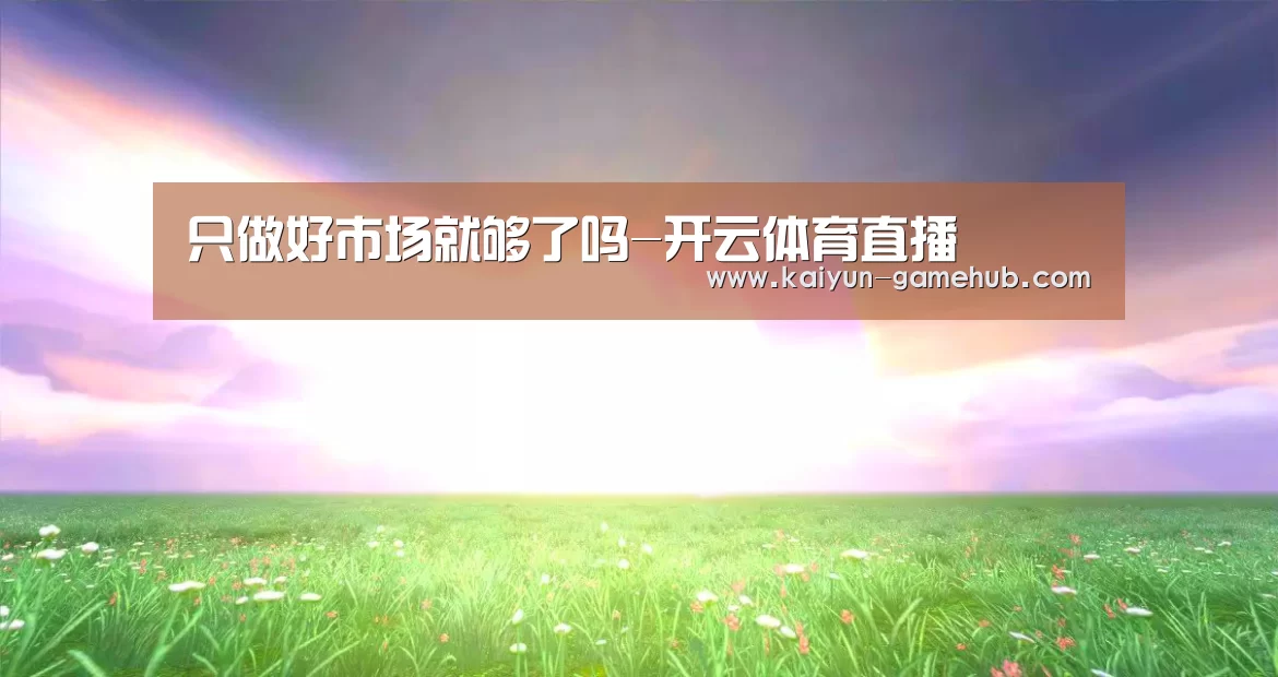 只做好市场就够了吗-开云体育直播(图2) 开云官方入口
